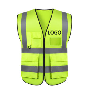 Certificated Multi Pockets Reflective Safety Vest Hi Vis Safety Clothing