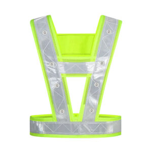 High Visibility Flashing LED Light Reflective Safety Elastic LED Vest