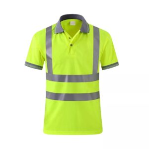 Hi Vis Polo T-shirts Reflective Security Workwear Construction Safety Shirts