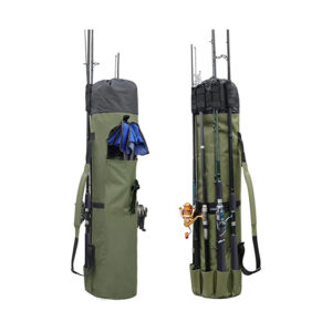 Durable Large Canvas Fishing Rod Bag Fishing Carry Case