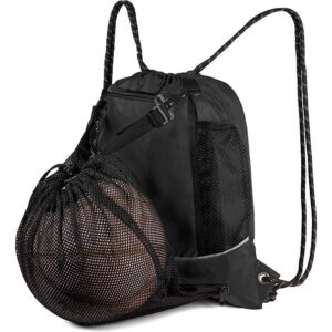 Soccer Volleyball Basketball Gym Sports Cinch Sack Nylon Drawstring Bag