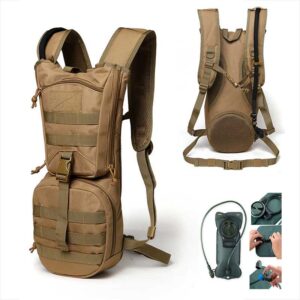 Outdoor Military Style Camouflage Bicycle Carry Tactical Riding Hydration Backpack
